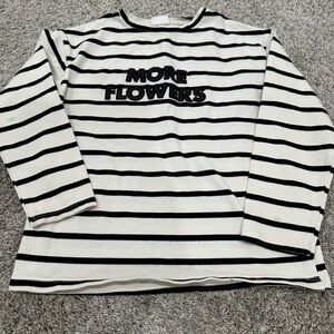 More flowers striped Zara long sleeve